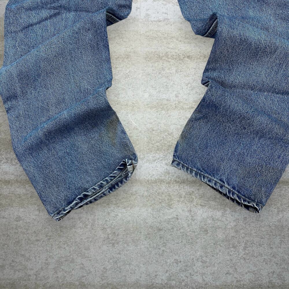 Vintage Y2K Carhartt Carpenter Jeans 38x34 Baggy Wide Leg Medium Wash Denim - Picture 5 of 6